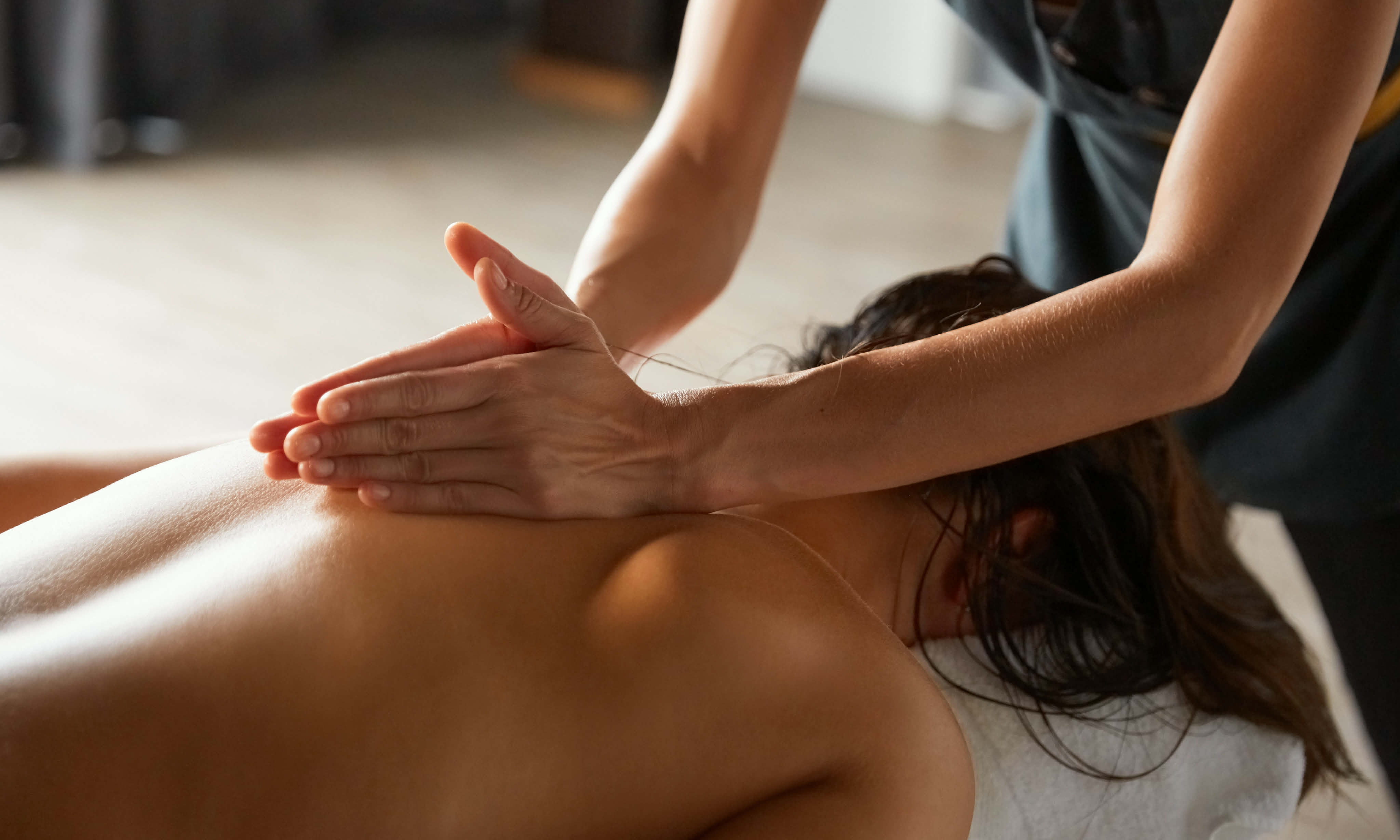 Massage therapy room